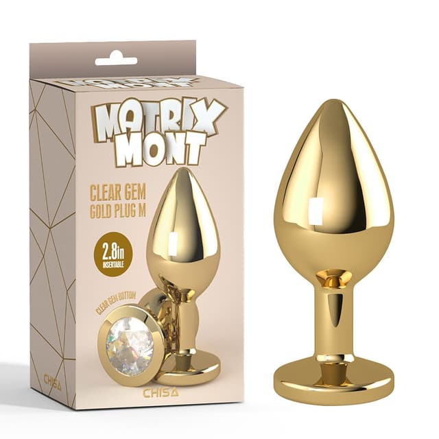 Clear Gem Gold Plug M image