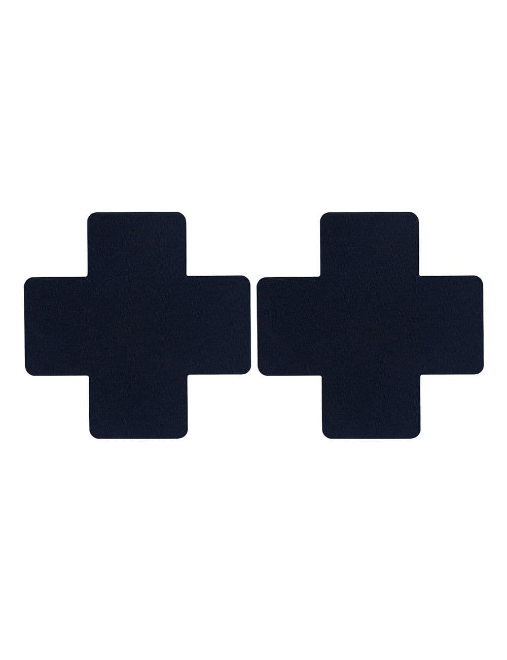 NC091 - Black Cross Nipple Hiding Stickers