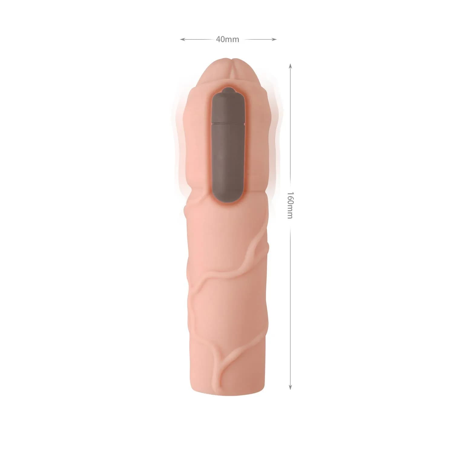 6.3" Fantastic Vibrating Penis Extenders