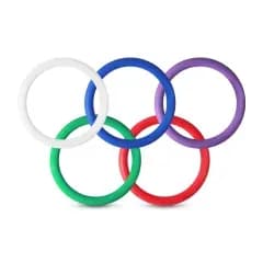 RAINBOW SILICONE PLEASURE RINGS image