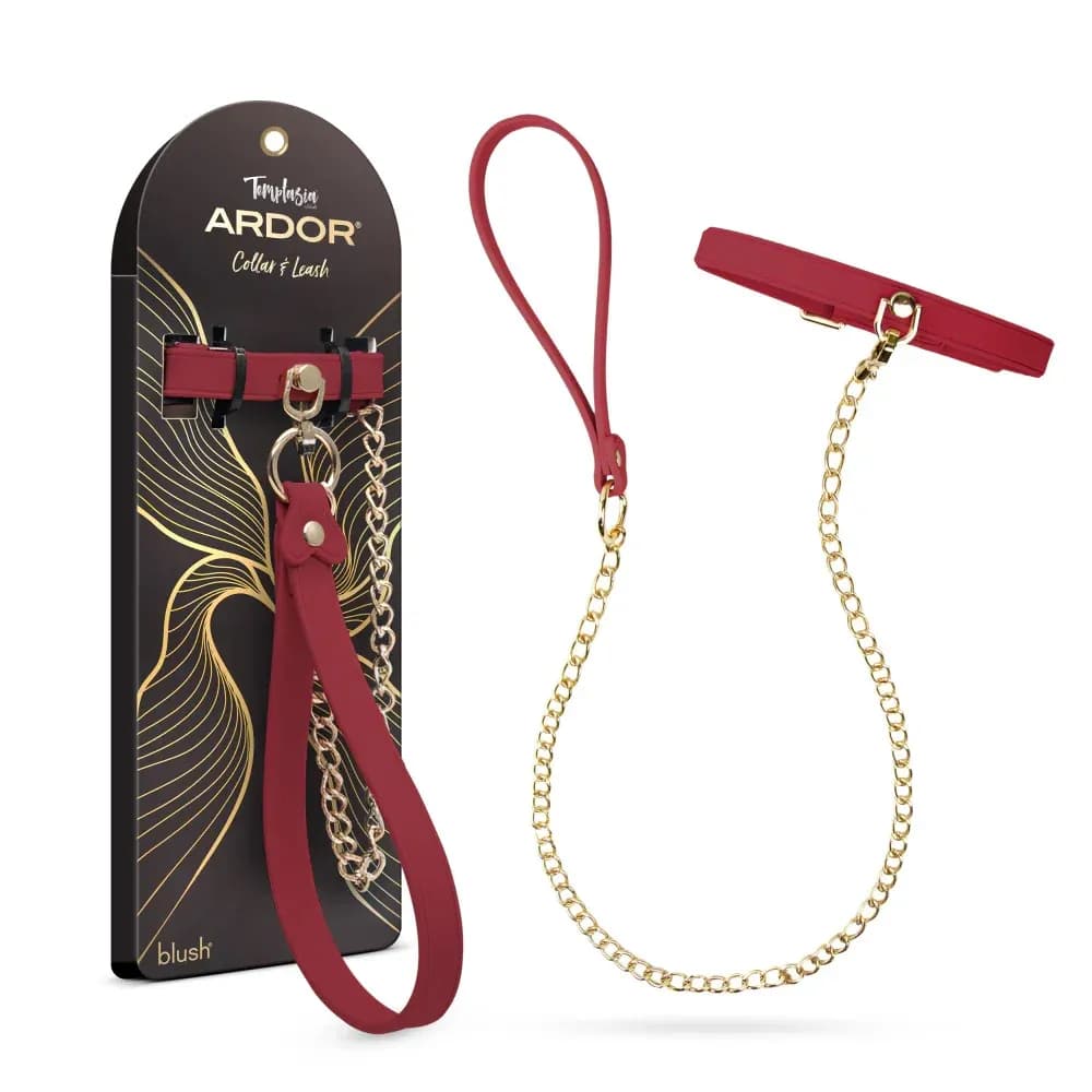 Temptasia® Ardor® - Collar & Leash - Red