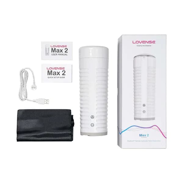 Lovense Max 2 – Bluetooth Male Masturbator – Blanc image