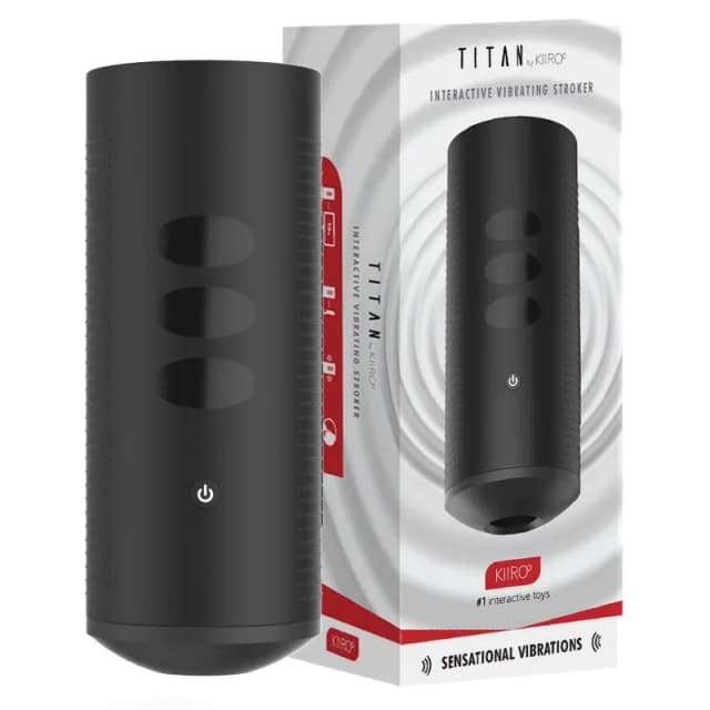 Titan - Mastubateur interactif avec vibration tactile + 9 bullet vibrator- Kiiroo image