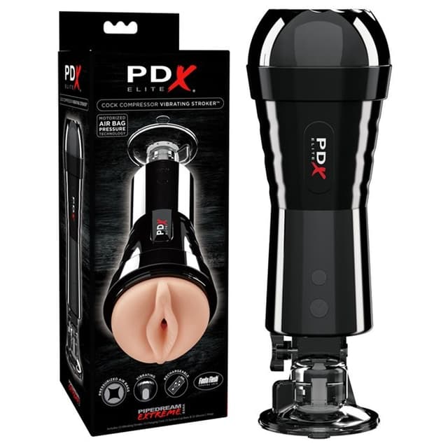 PDX ELITE COCK COMPRESSOR VIBRATING STROKER image