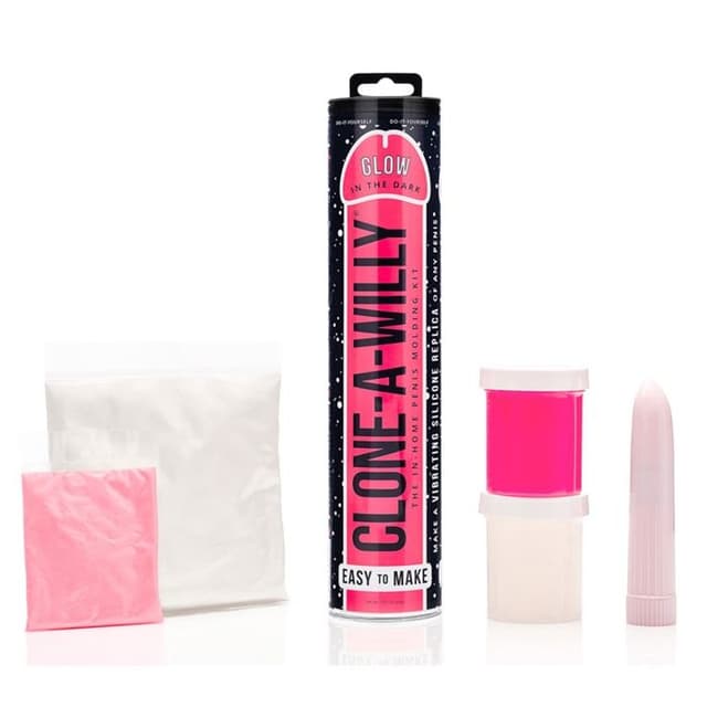 Clone-A-Willy HotPink Glow in the Dark - Silicone image