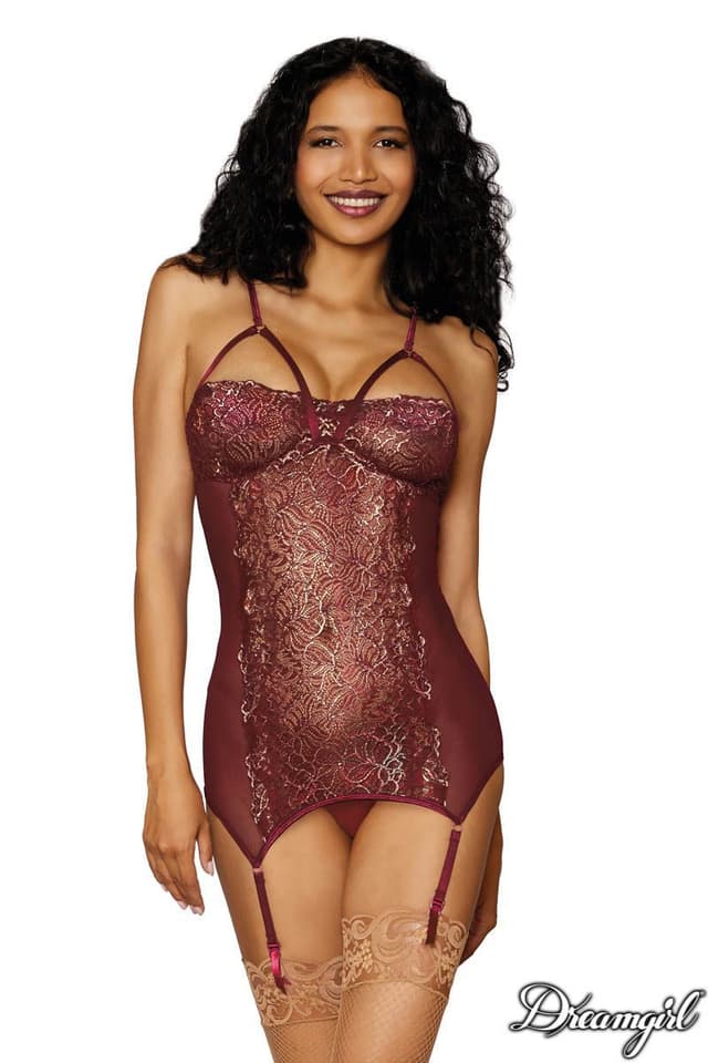 DG12668 - Sparkly Garter Slip - One Size image