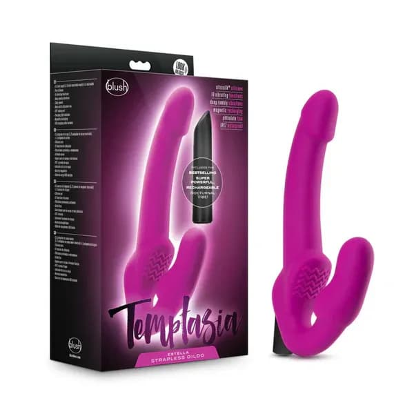 Temptasia par Blush® | Estella G-spot rose 9,5 pouces de long gode vibrant rechargeable image