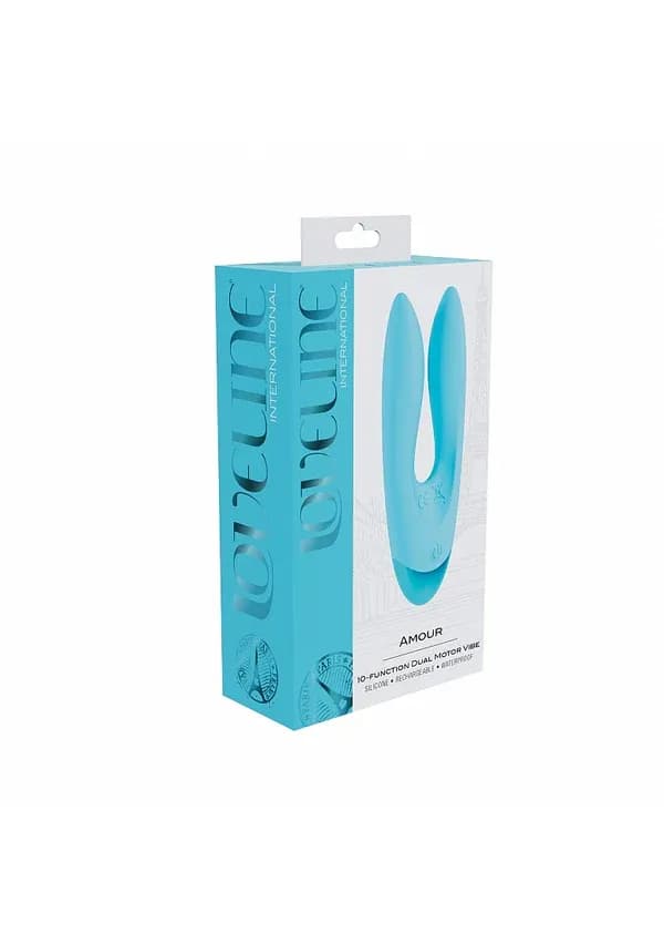Loveline - Amour -Blue- 10 function Dual Motor Vibe - Waterproof image