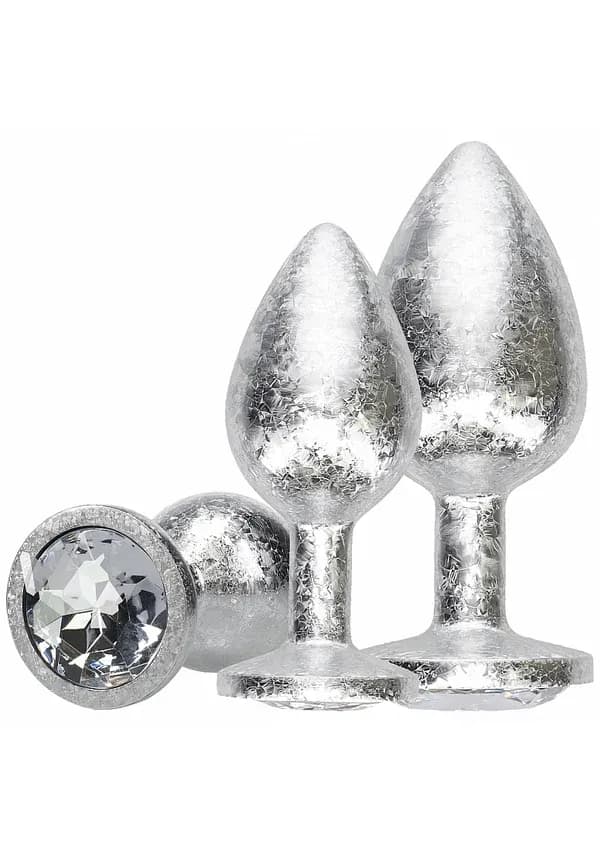 Ouch! New York Collection - Metal Anal Plug Set - Silver image