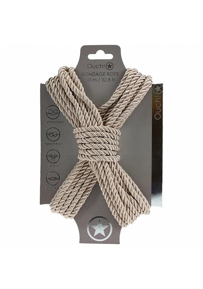 Ouch! Bondage Rope - 10 Meter - Nylon - Gold