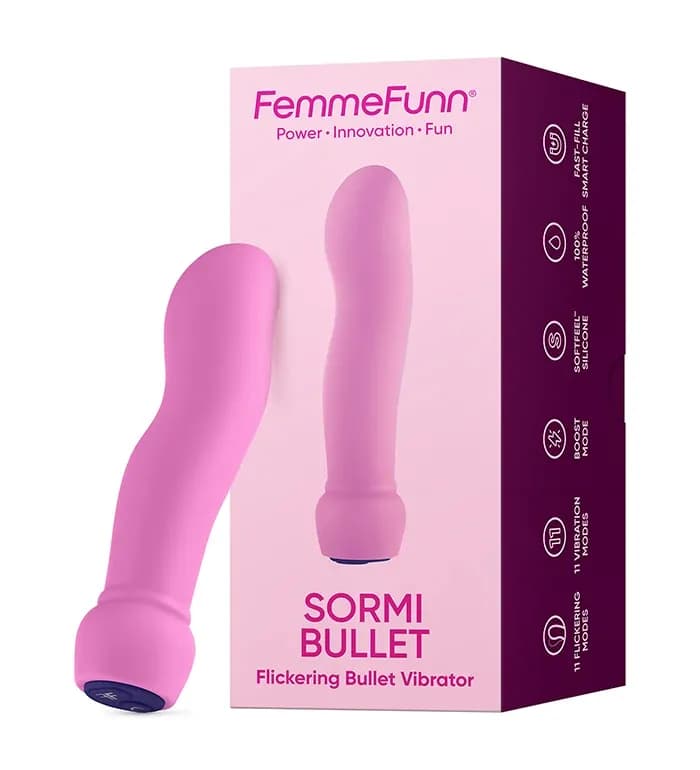 Sormi Bullet Flickering Bullet Vibrator- Pink - Femmefunn