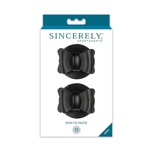 Sincerely Bow Tie Pastie - Black image