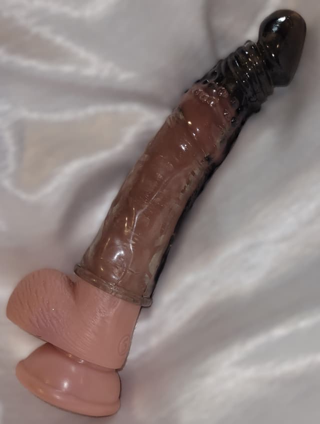 CLEAR BLACK PENIS SLEEVE image